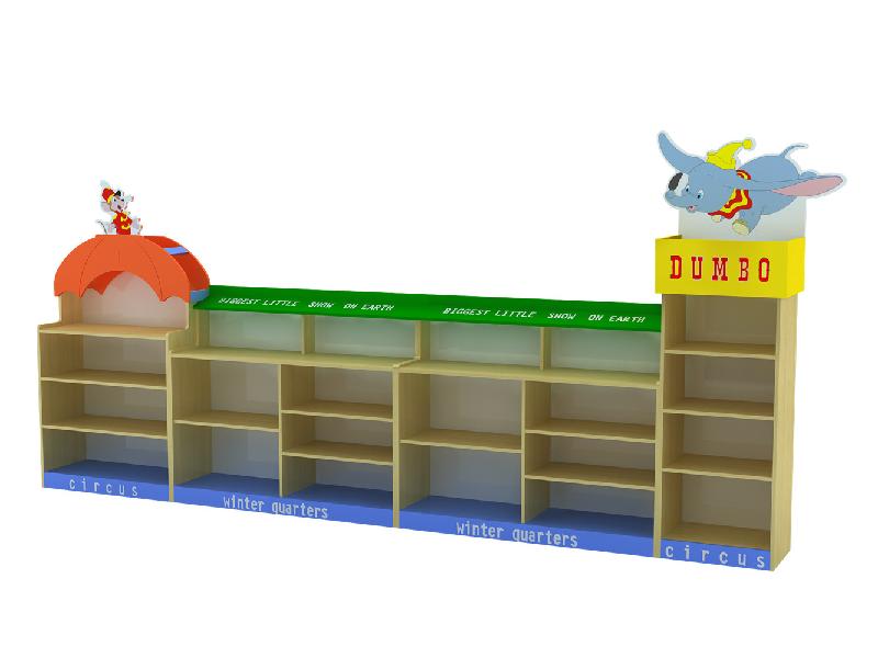 幼兒園小飛象玩具柜幼兒園兒童家具圖片