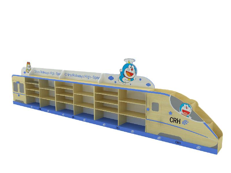 幼兒園和諧號(hào)玩具柜幼兒園兒童家具圖片