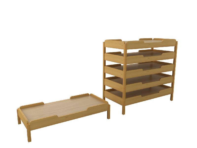 供應(yīng)幼兒園睡床實(shí)木松木幼兒床佛山市三水智拓幼教設(shè)備廠