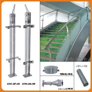 供应不锈钢楼梯扶手栏杆 不锈钢楼梯扶手立柱