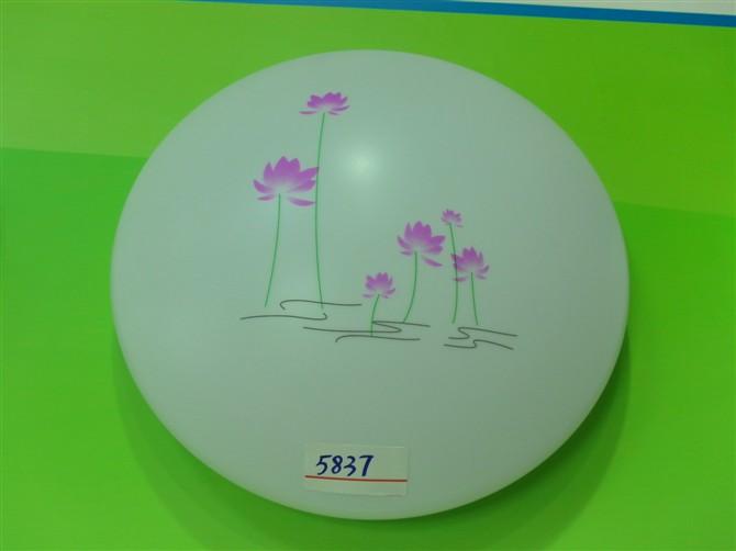 供應(yīng)亞克力燈罩印花-4137，印花壓克力花式燈罩定做，LED燈罩批發(fā)