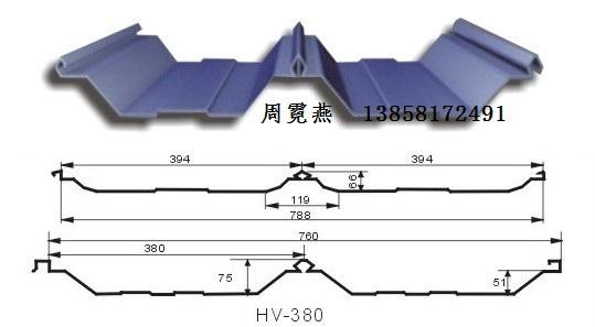 供應(yīng)角馳三暗扣彩鋼瓦760型價(jià)格