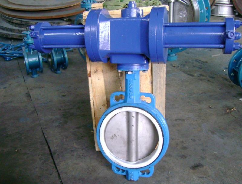 供應船用日標中心型對夾式液控蝶閥DIN型德標液動蝶閥液壓蝶閥