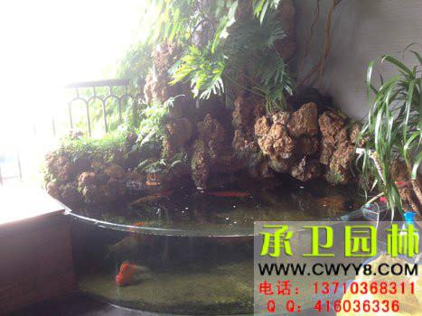 供應(yīng)承衛(wèi)園藝廣州陽臺吸水石假山盆