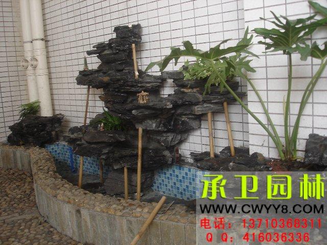 假山魚(yú)池盆景圖片/假山魚(yú)池盆景樣板圖 (4)