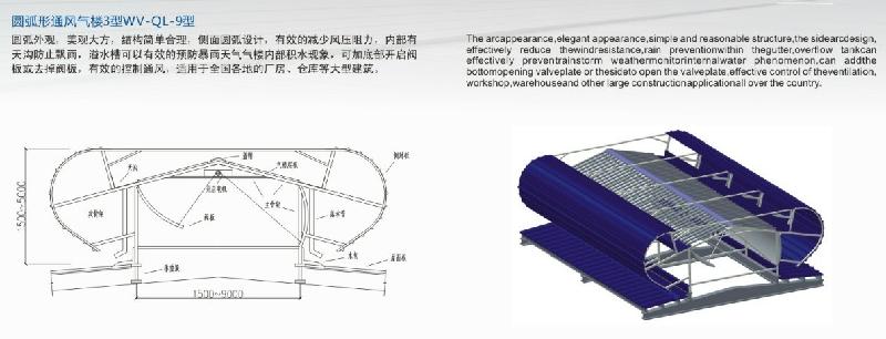 供应启闭式气楼图片