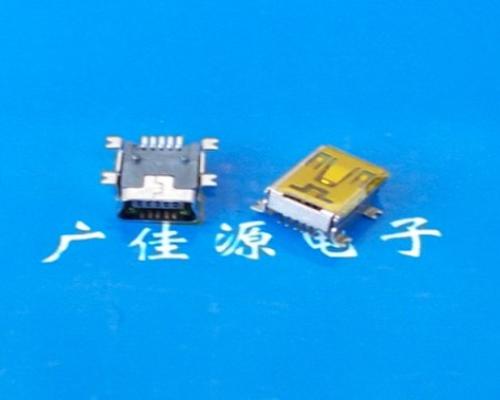 供应迷你usb迷你-usb-Mini USB 5P全贴板带柱带麦拉