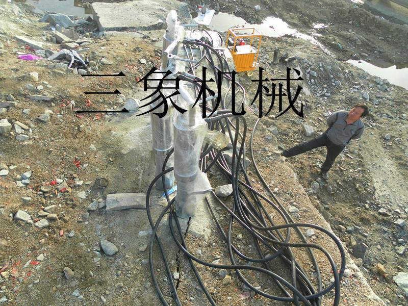 供應(yīng) 玉石玉礦石英石開采免*機械液壓分裂機
