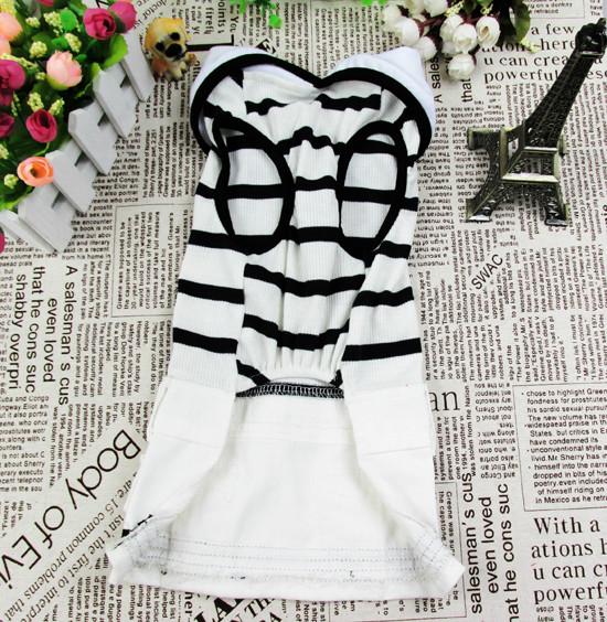 供應2013年新款/寵物服裝/西部牛仔情侶服黑白條紋