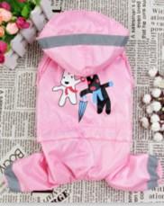 供應(yīng)2013新款寵物衣服粉色雨衣批發(fā)