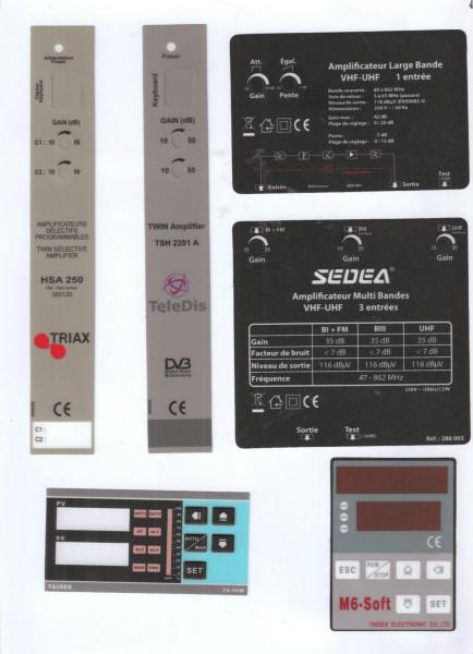 供應東莞絲印深圳銘牌按鍵面貼