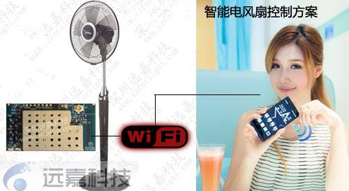 供应无线wifi智能电风扇远程控制设计原理与开发应用方案图片