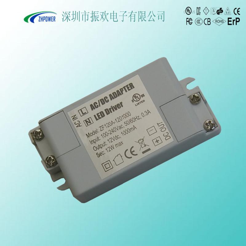 12W12V1A白色LED驱动电源图片