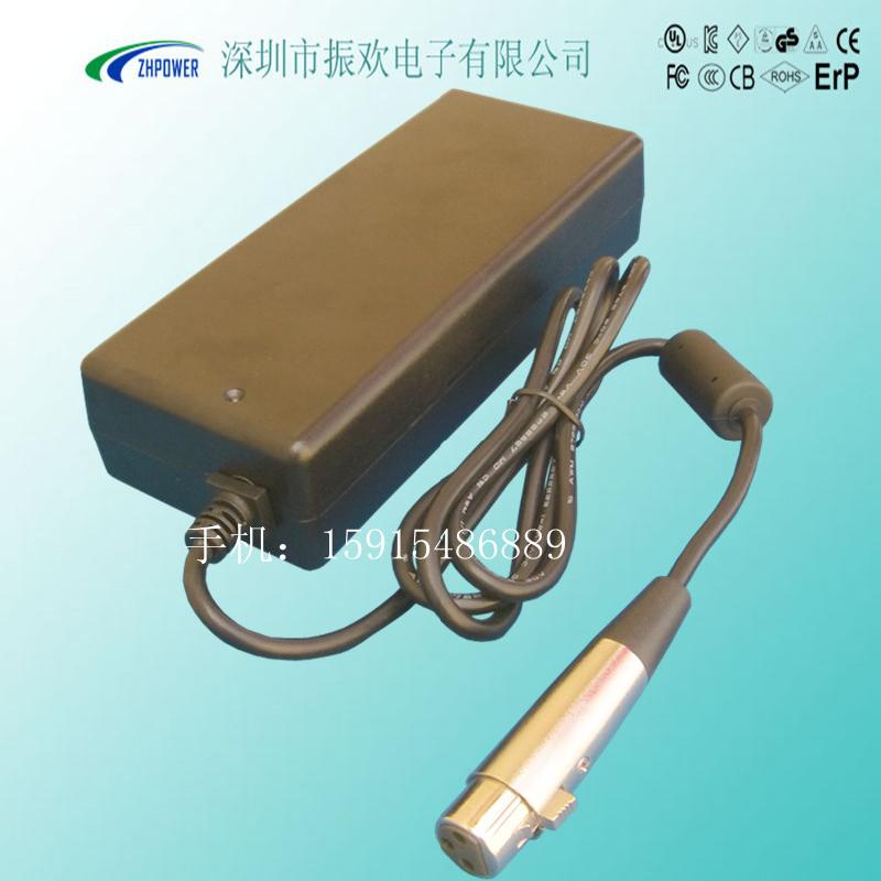 供应DC端带卡农头12V120W电源适配器