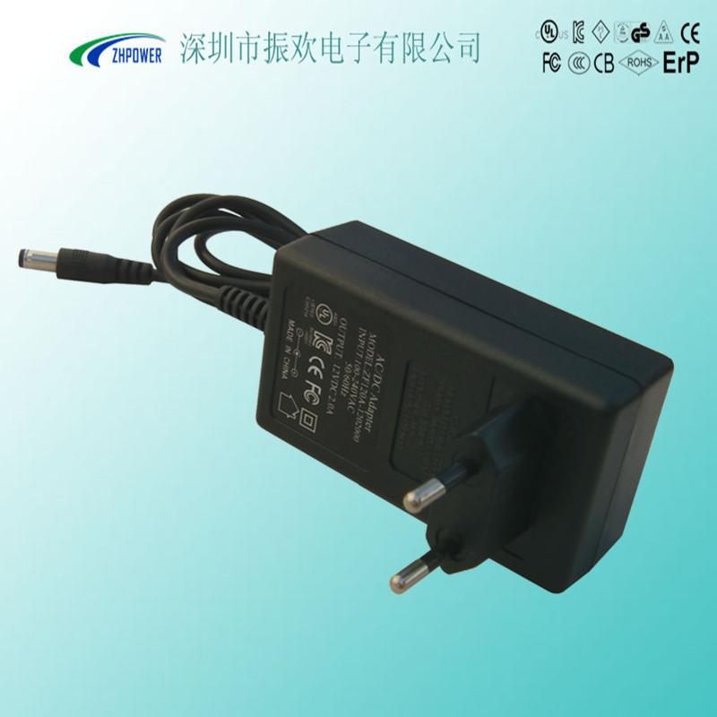 供应12V3A插墙式电源适配器 UL KC认证电源图片