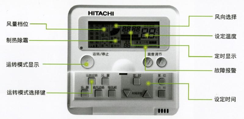 供应重庆日立中央空调销售公司双能mini（86型）线控制器