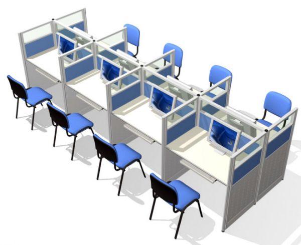 呼叫桌辦公桌屏風(fēng)隔斷圖片