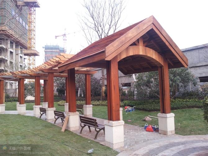 供應(yīng)無錫庭院木花架