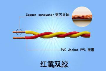 供应珠江电缆2芯双绞花线图片