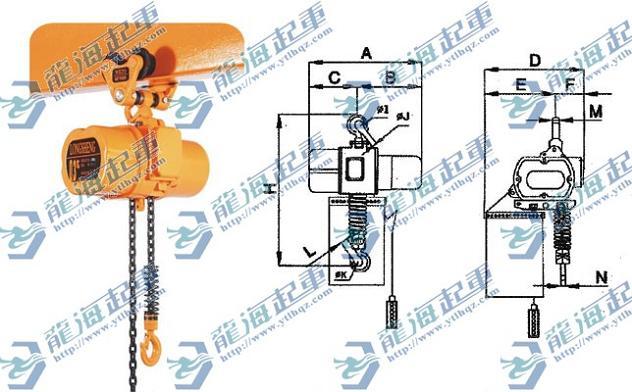 供应单速环链电动葫芦就选龙海起重龙升品牌浙江热销图片