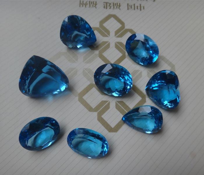 藍(lán)色托帕石 托帕石裸石批發(fā)  托帕石  藍(lán)色托帕石 瑞士藍(lán)托帕石 帕石