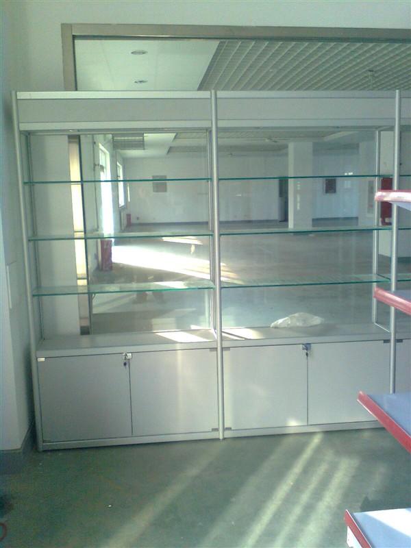 供應(yīng)模型展示柜天津展柜護(hù)膚品展柜可拆裝式鈦合金貨架 模型展示柜 天津