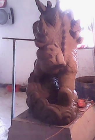 供應(yīng)麒麟童雕塑