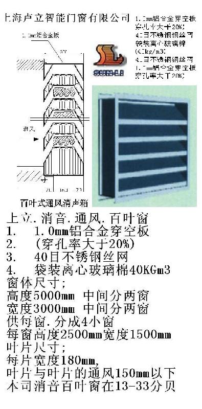 供應(yīng)幕墻隔音鋁百葉窗上海盧立智能門(mén)窗