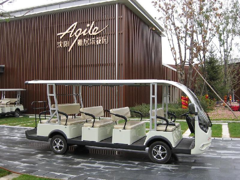 供應(yīng)呼倫湖度假村十四人座電動(dòng)觀光車