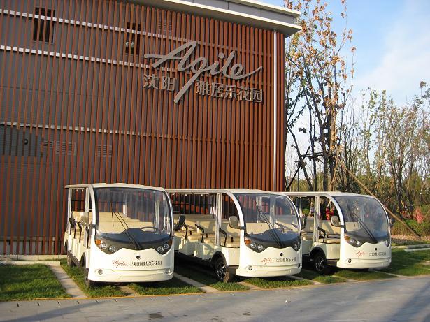 供應(yīng)呼倫湖度假村十四人座電動(dòng)觀光車