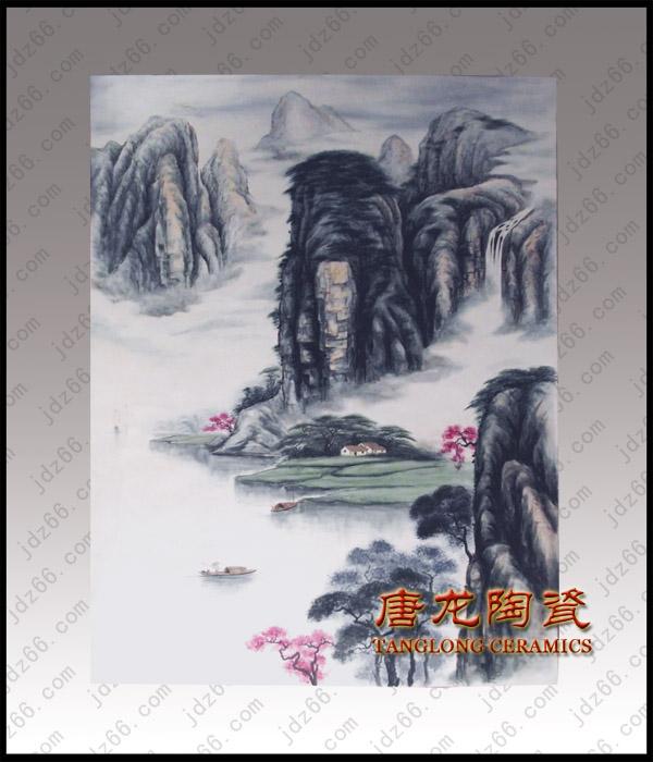 供应景德镇大型装饰陶瓷瓷板画 大师手绘精品陶瓷瓷板画 装饰品瓷板