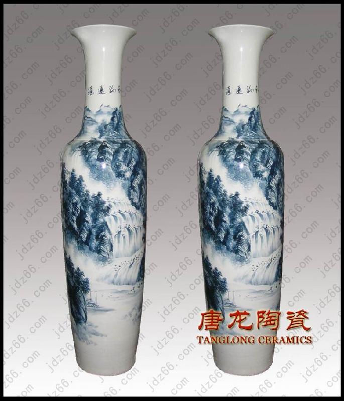 供應(yīng)景德鎮(zhèn)陶瓷大花瓶，開業(yè)喬遷禮品大花瓶，商務(wù)饋贈(zèng)禮品陶瓷大花瓶