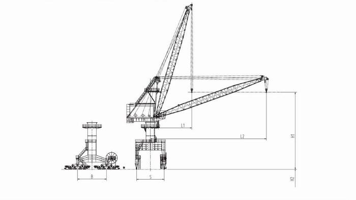 供應(yīng)四連桿門座起重機(jī)
