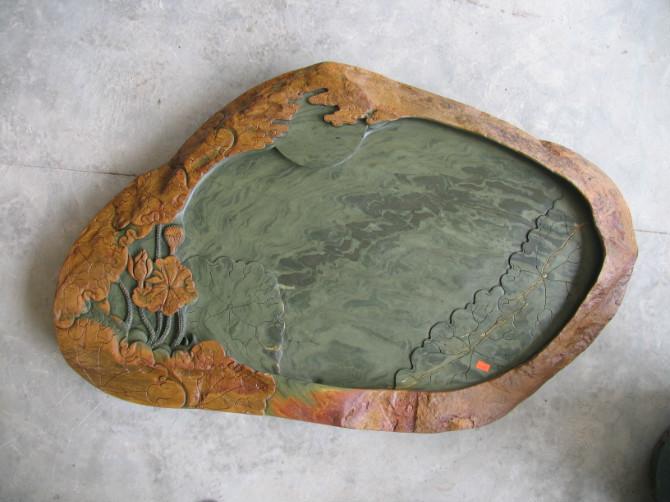 端硯茶海鐘創(chuàng)榮圖片