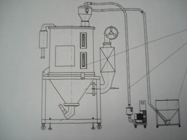 供應塑料顆粒料斗干燥機帶攪拌裝置(裝料量200kg)