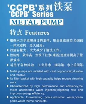 安浦CCPB生鐵泵系列鑄鐵過濾泵泳池過濾水泵溫泉水循環(huán)鑄鐵泵