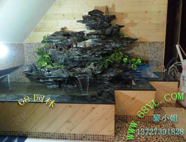 供應陽臺天臺擺設英石假山 盆景假山流水水景假山