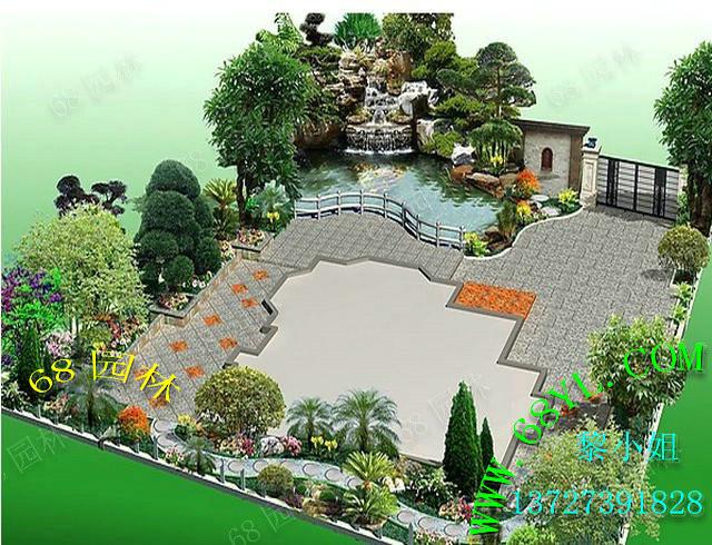 供應(yīng)戶外花園公共場所效果圖 建設(shè)美化家園園林造景