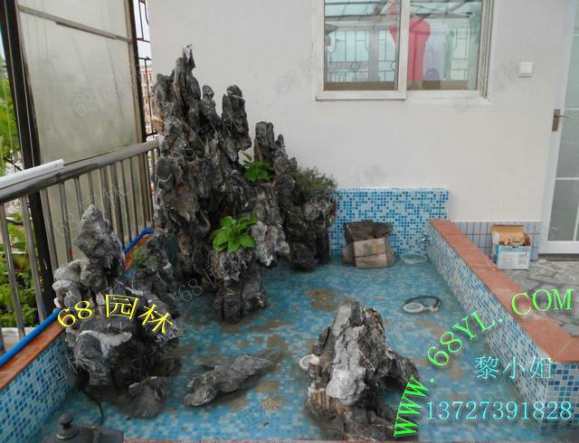 供應(yīng)廣州花園英石假山制作商