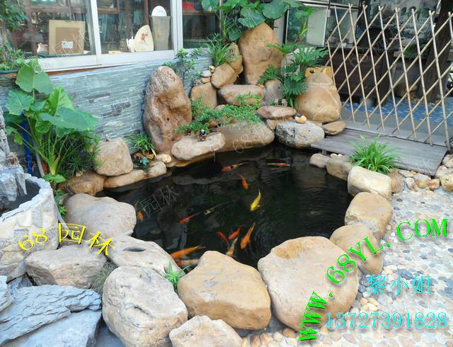 供應(yīng)家居陽(yáng)臺(tái)擺設(shè)黃蠟石假山 盆景假山流水假山園林造景