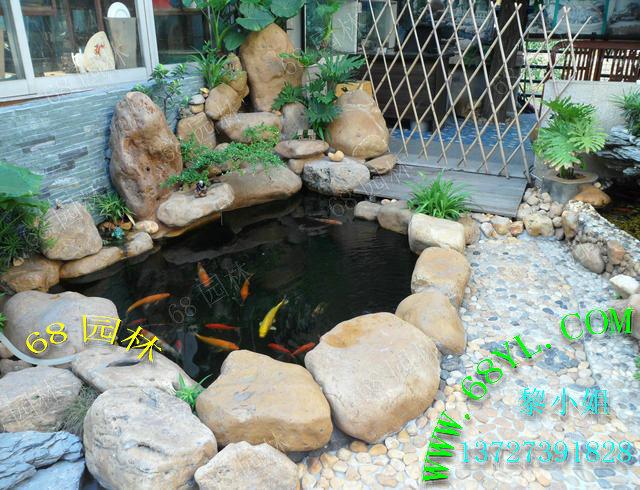 供應(yīng)室外擺設(shè)黃蠟石假山 水景流水盆景假山園林設(shè)計