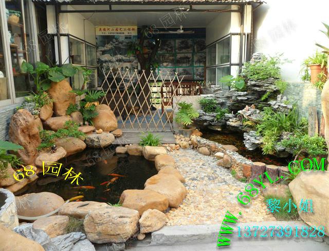 供應(yīng)室外擺設(shè)黃蠟石假山 水景流水盆景假山園林設(shè)計