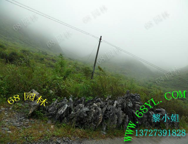 英石真石头装饰假山鱼池图片