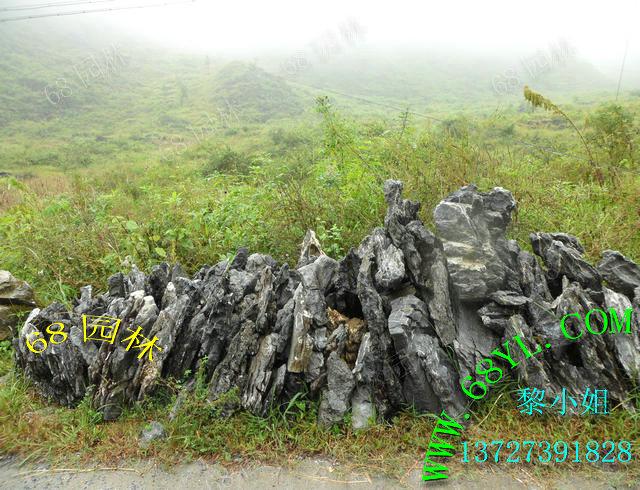 供應(yīng)英石真石頭裝飾假山魚池 盆景噴泉景觀