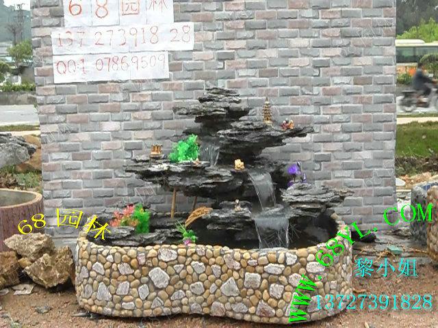 供應(yīng)英石假山可移動(dòng)魚(yú)池 假山水池 *池 英石假山