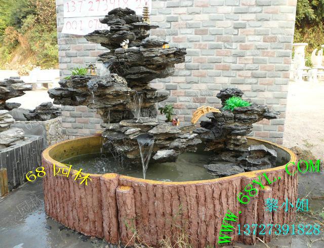 供應(yīng)花園陽臺擺設(shè)移動假山 英石假山吸水石假山園林設(shè)計