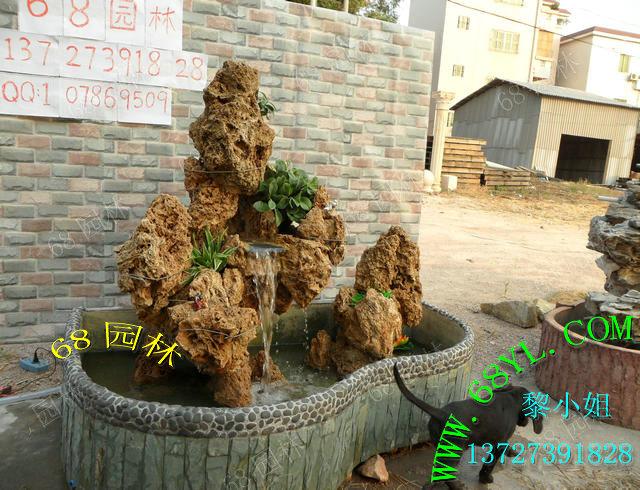 供應(yīng)花園陽臺擺設(shè)移動假山 英石假山吸水石假山園林設(shè)計