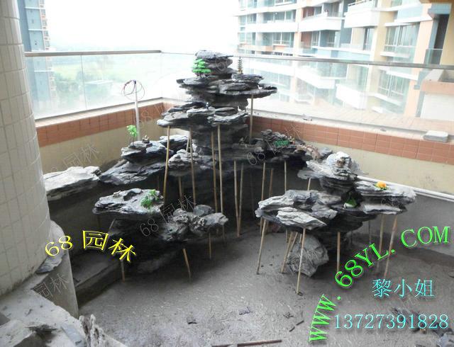 供應天臺陽臺擺設英石假山 盆景假山流水水景假山園林造景