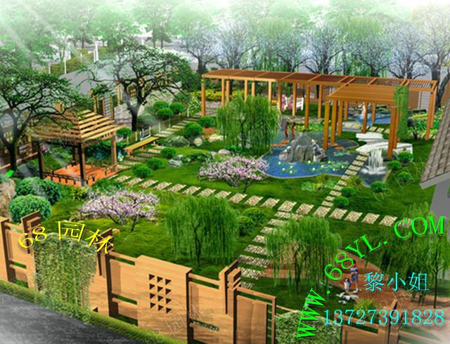 供應(yīng)園林假山景觀花園效果圖設(shè)計(jì)/花園景觀設(shè)計(jì)/假山花園布局