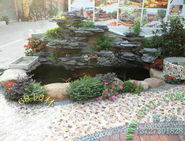 供應(yīng)英石假山魚(yú)池出售上門(mén)造景/黃臘石千層石吸水石假山等大型假山制作